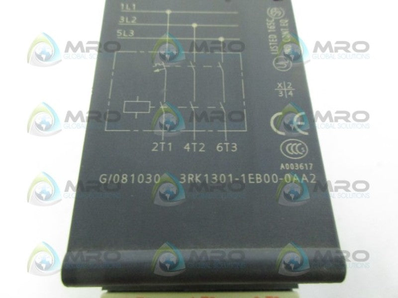 SIEMENS 3RK1301-1EB00-0AA2 MOTOR STARTER (AS PICTURED) UNMP