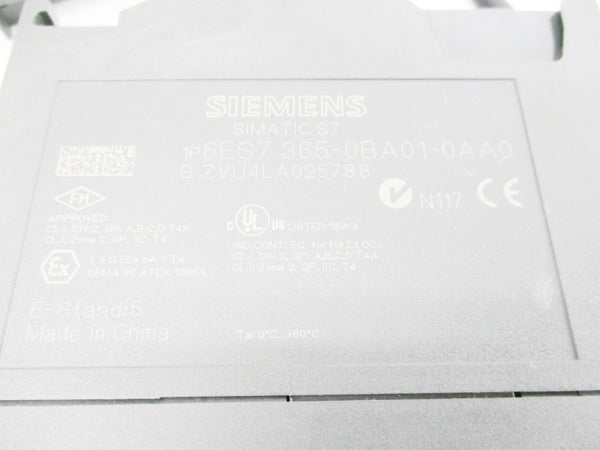 SIEMENS 6ES7365-0BA01-0AA0 NSNP