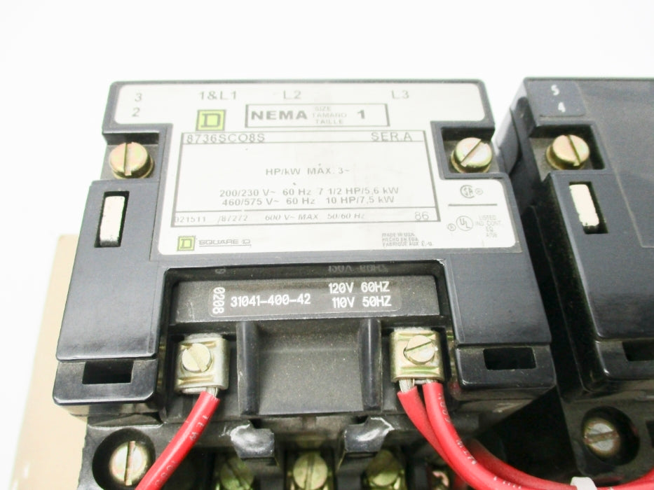 SQUARE D 8736SCO8S SER. A 110/120V (AS PICTURED) NSNP