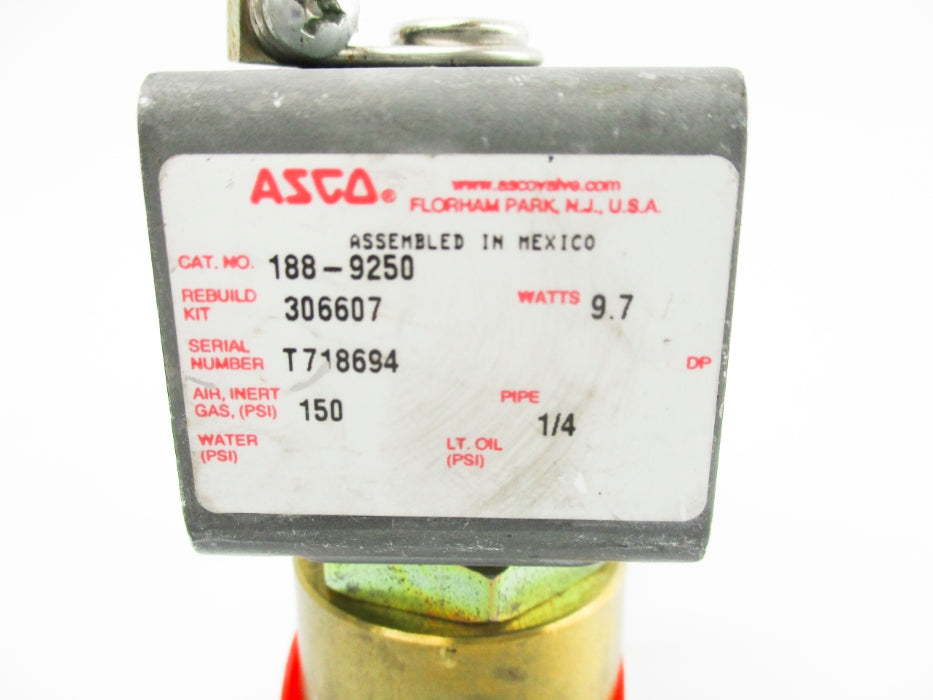 ASCO 188-9250 24VDC 150PSI UNMP