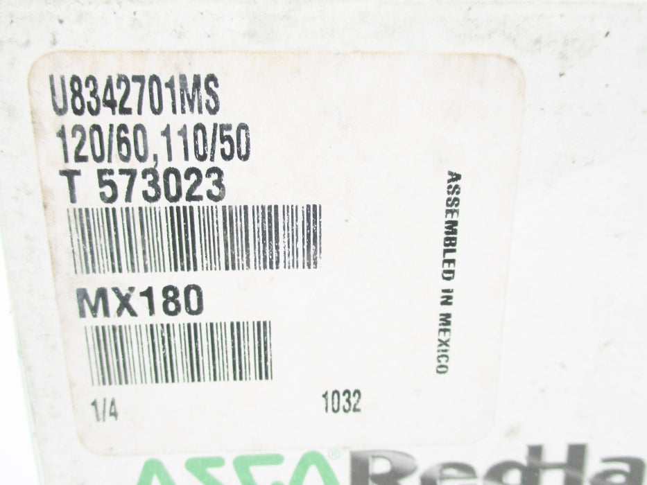ASCO U8342701MS 110/120V 100-125PSI NSMP