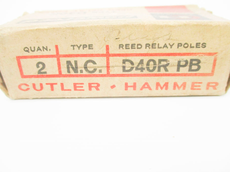 CUTLER HAMMER D40RPB (PKG OF 2) NSMP