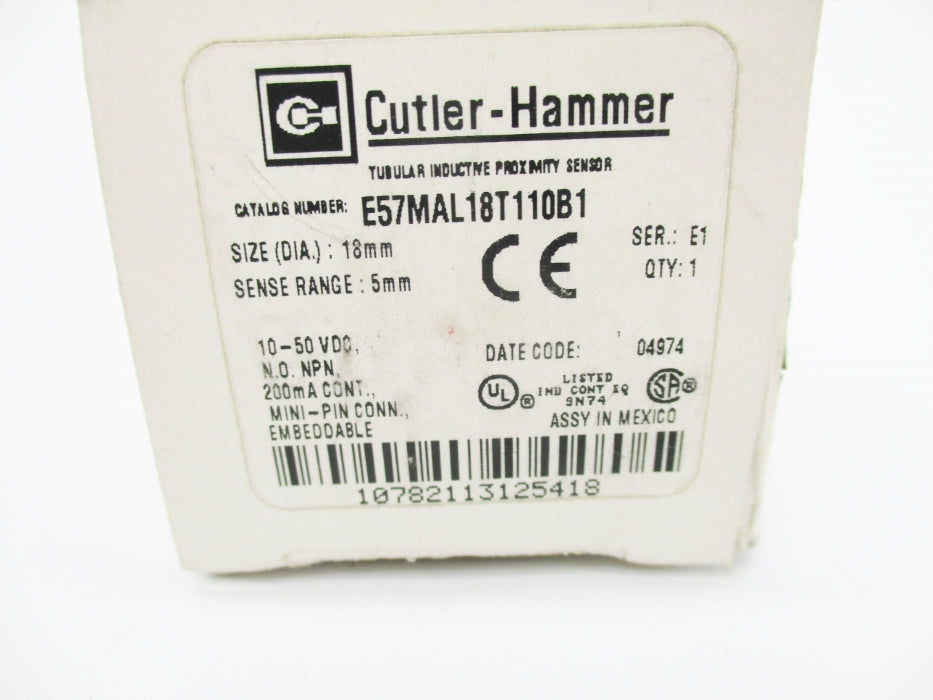 CUTLER HAMMER E57MAL18T110B1 SER. E1 NSMP