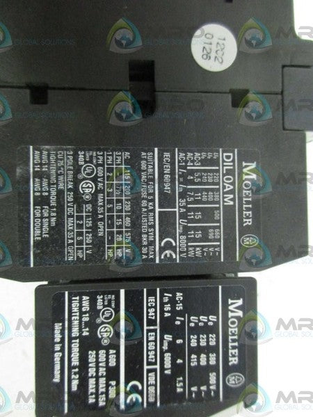 MOELLER DIL0AM CONTACTOR NSNP
