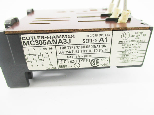 CUTLER HAMMER MC305ANA3J SER. A1 660V 6.0-9.3A NSNP