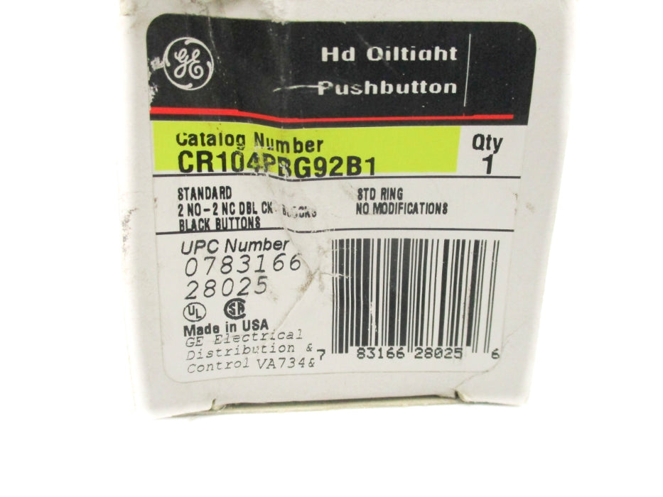 GENERAL ELECTRIC CR104PBG92B1 NSMP