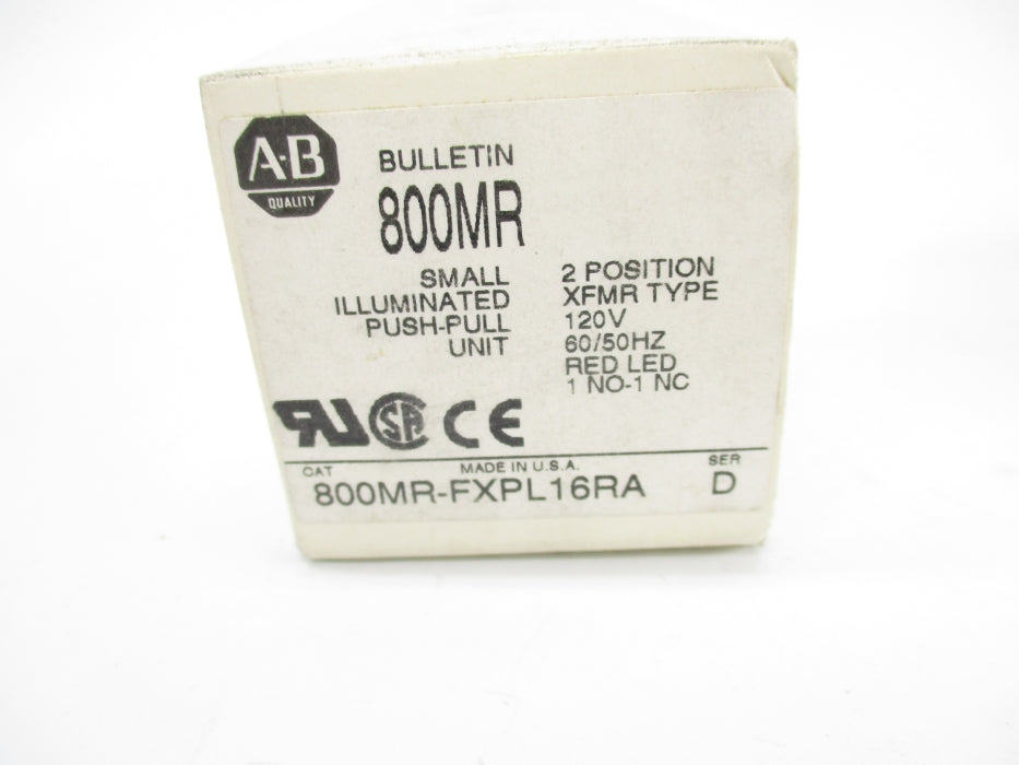 INDUSTRIAL SPARE PART 800MR-FXPL16RA SER. D (WH) NSMP
