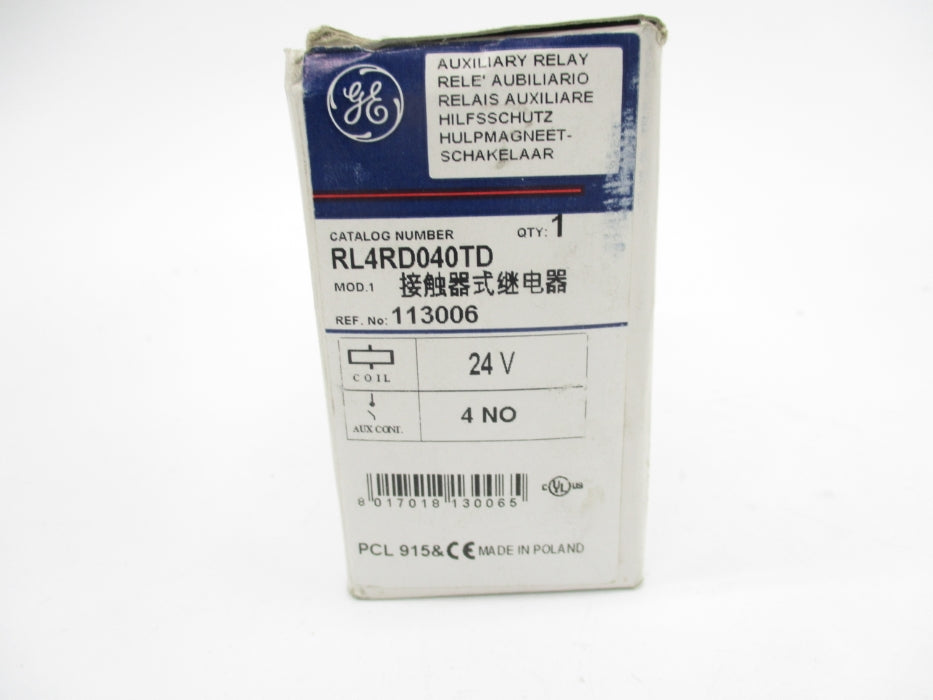 GENERAL ELECTRIC RL4RD040TD 24VDC 20A NSMP