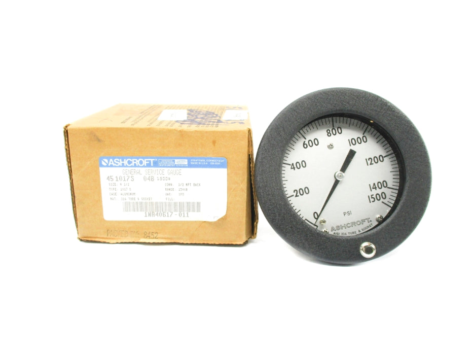 ASHCROFT 451017S04B1500# 0-1500PSI NSMP