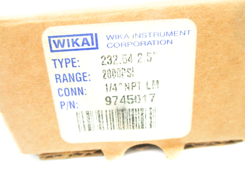 WIKA 9745017 2000PSI NSMP