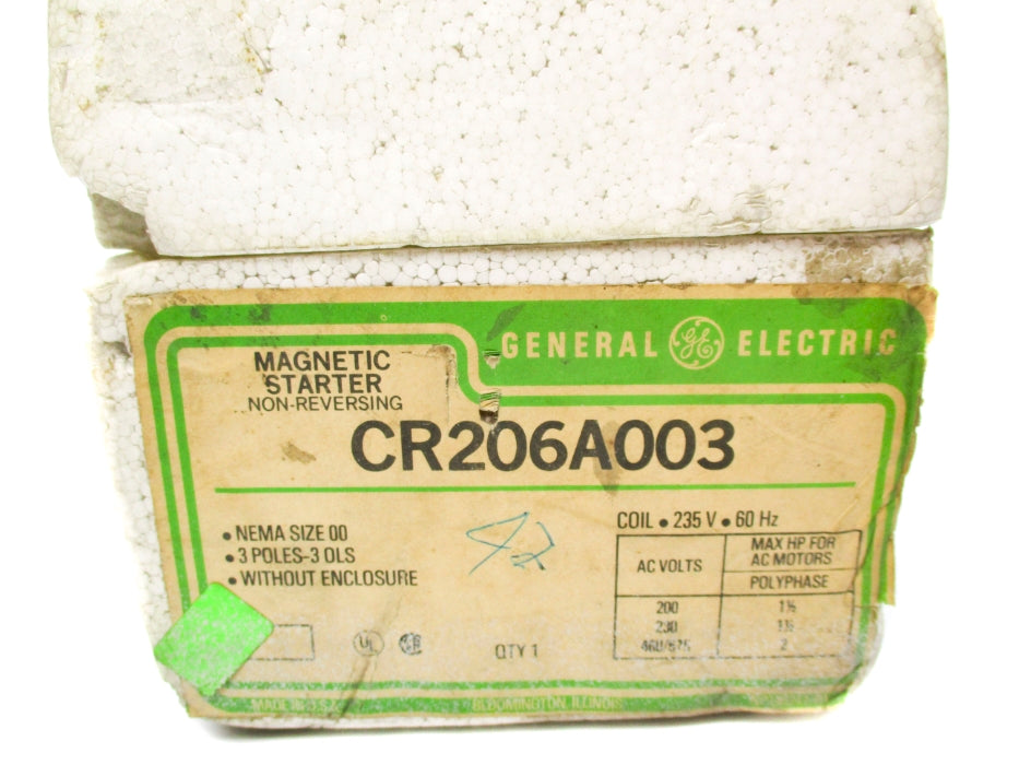 GENERAL ELECTRIC CR206A003 NSMP