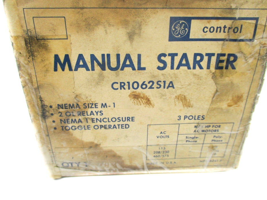 GENERAL ELECTRIC CR1062S1A NSMP