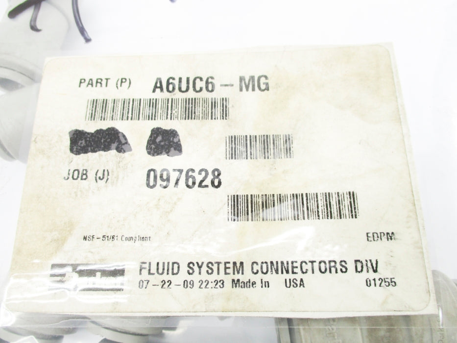PARKER A6UC6-MG NSF-51/61 NSNP