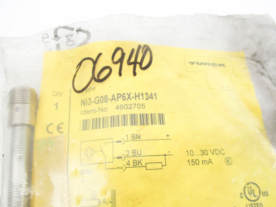 TURCK NI3-G08-AP6X-H1341 4602705 10-30VDC NSMP