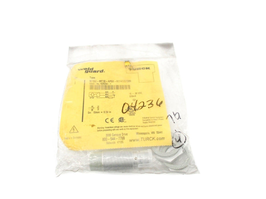 TURCK NI15U-MT18-AP6X-H1141/S1589 1635333-1 NSMP