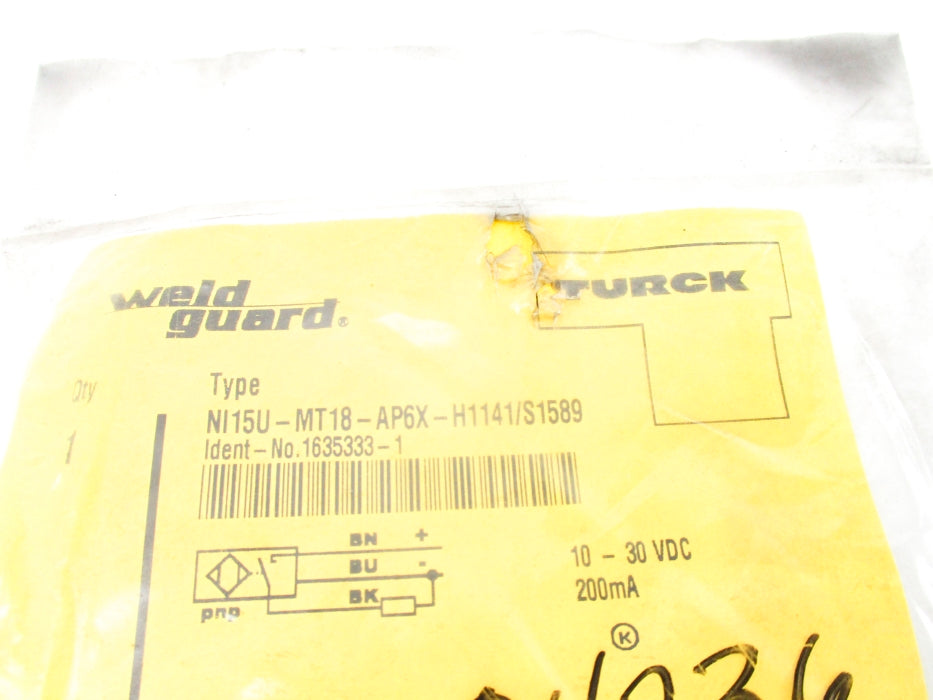 TURCK NI15U-MT18-AP6X-H1141/S1589 1635333-1 NSMP