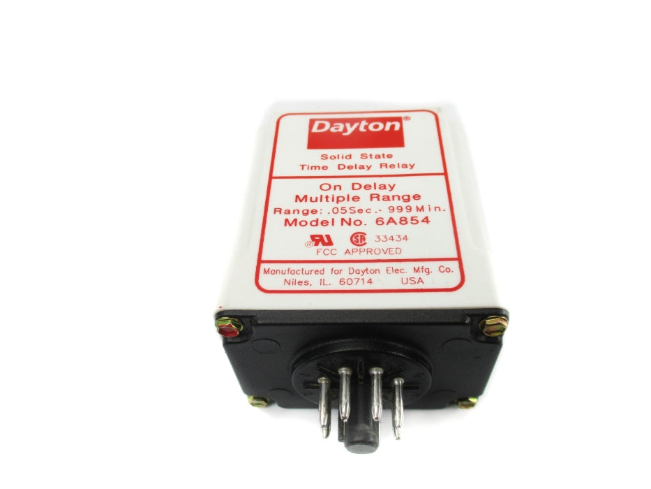 DAYTON 6A854 120/240VAC 10A .05SEC-999MIN NSMP