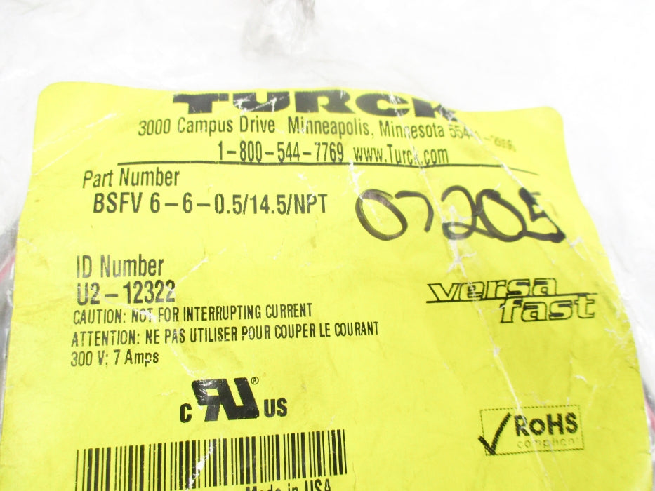 TURCK BSFV6-6-0.5/14.5/NPT U2-12322 NSMP