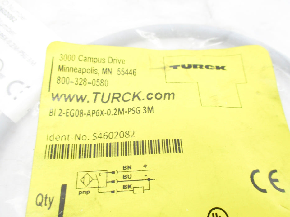 TURCK BI2-EG08-AP6X-0.2M-PSG3M S4602082 10-30VDC NSMP