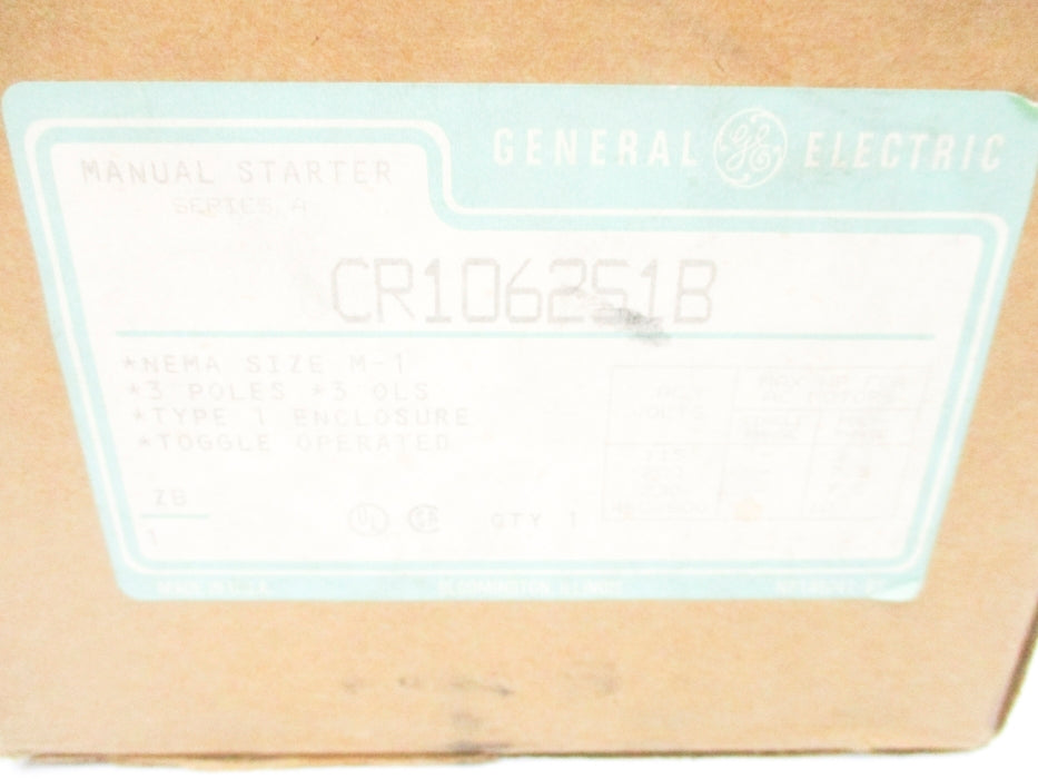 GENERAL ELECTRIC CR106251B SER. A NSMP