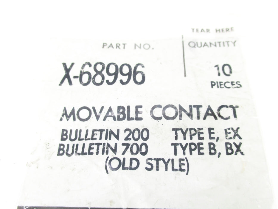 INDUSTRIAL SPARE PART X-68996 (PKG OF 10) NSMP