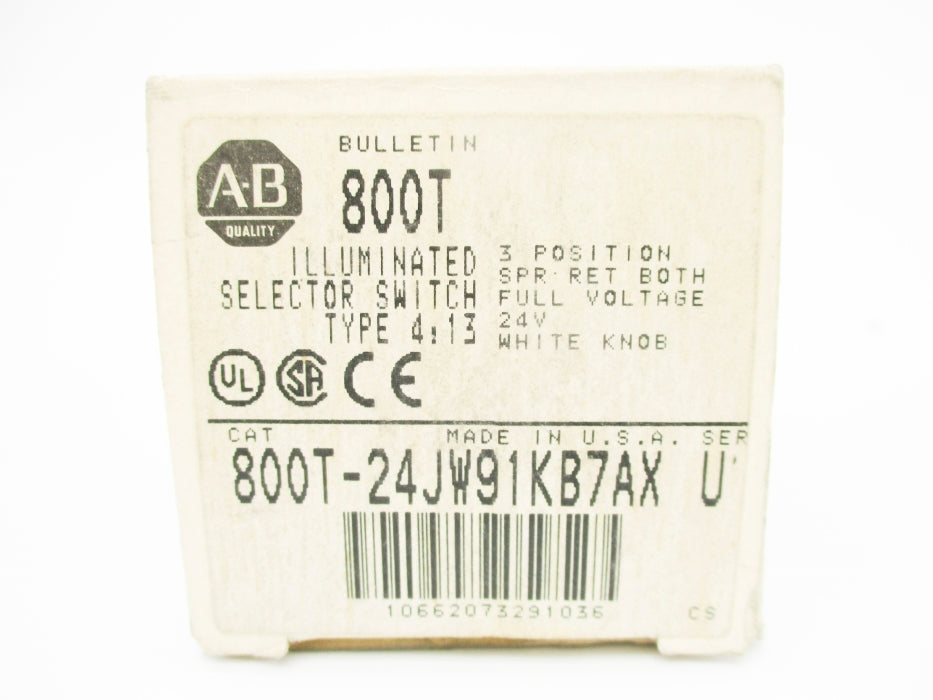 INDUSTRIAL SPARE PART 800T-24JW91KB7AX SER. U 24VAC/DC (GY/BL) NSMP