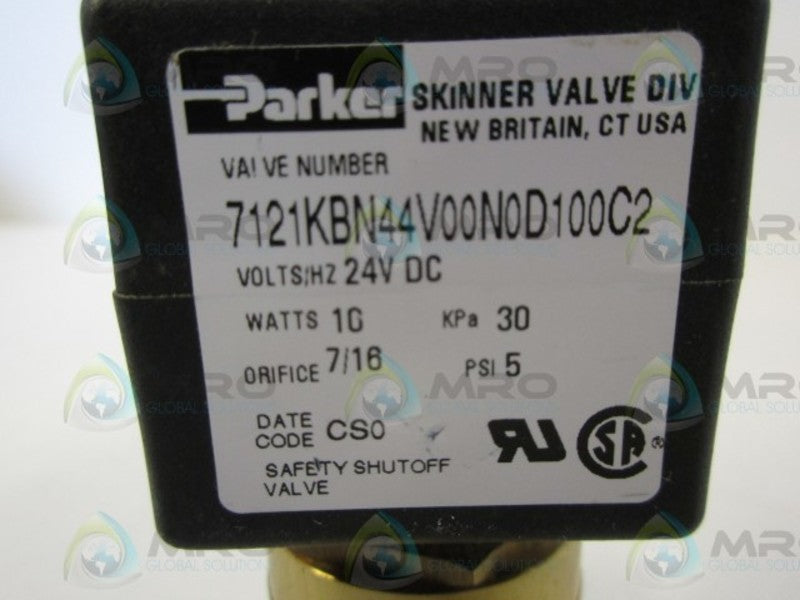 PARKER 7121KBN44V00N0D100C2 SOLENOID VALVE NSMP