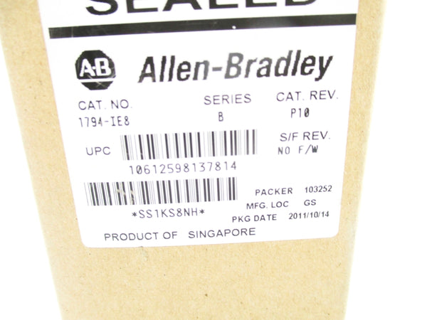 ALLEN BRADLEY 1794-IE8 SER. B NSMP