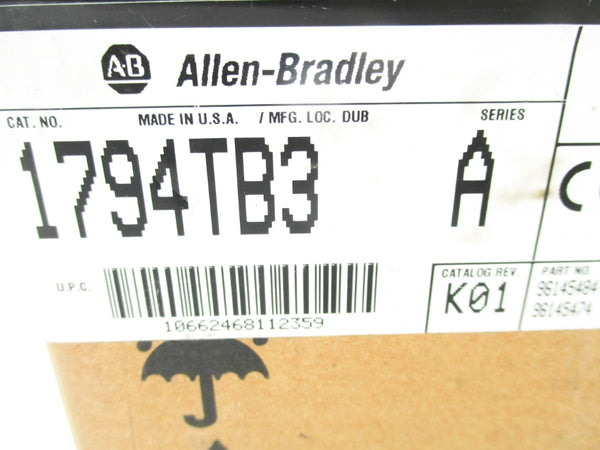 ALLEN BRADLEY 1794-TB3 SER. A DATE: 2001 REV. A01 NSFS