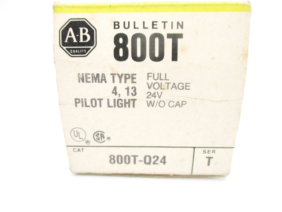ALLEN BRADLEY 800T-Q24 SER. T  (BK/YL) NSMP