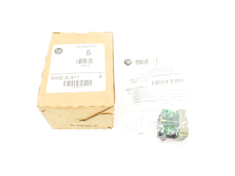 INDUSTRIAL SPARE PART 800E-2LX11 SER. A (PKG OF 5) (BR/WH) NSMP