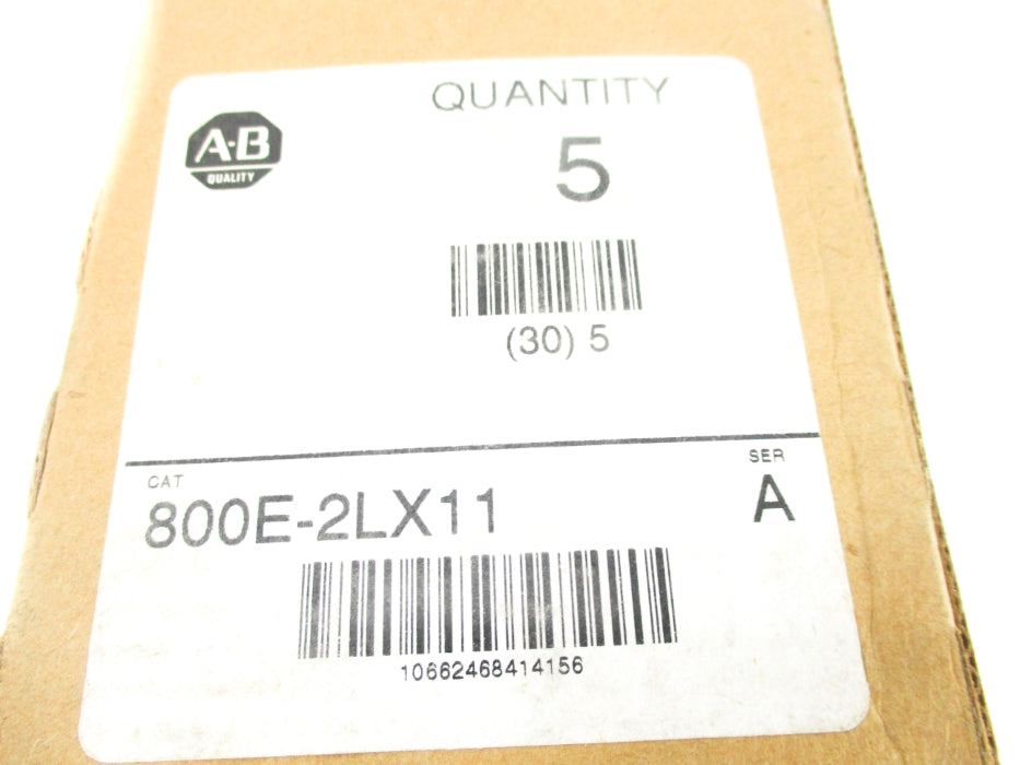 INDUSTRIAL SPARE PART 800E-2LX11 SER. A (PKG OF 5) (BR/WH) NSMP