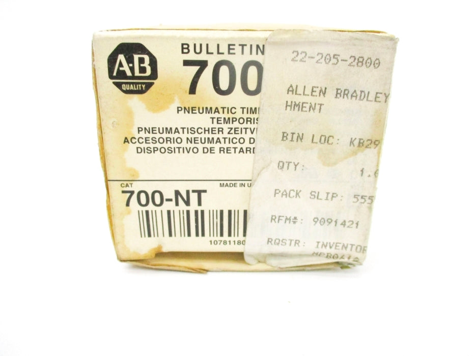 ALLEN BRADLEY 700-NT SER. C 0.2-60S (GY/BL) NSMP
