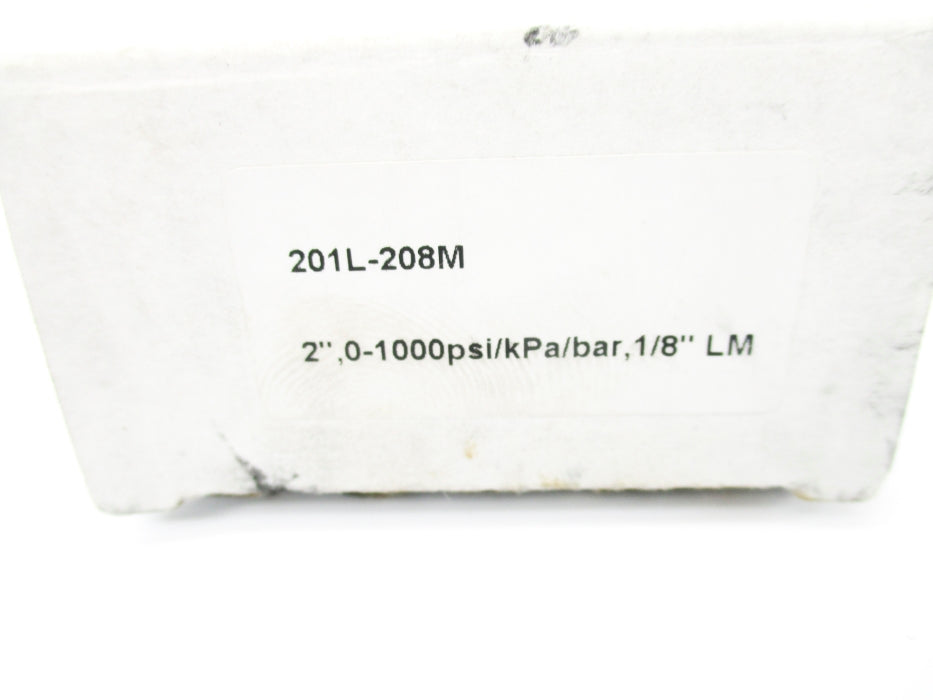 GAUGE 201L-208M 0-1000PSI NSMP