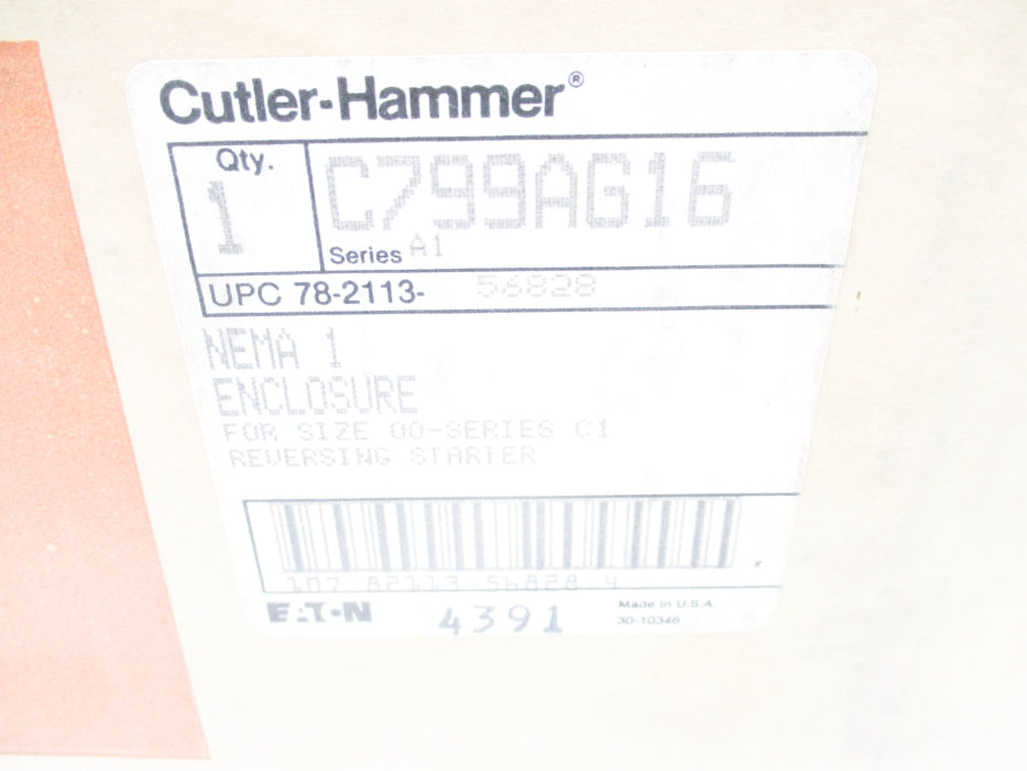CUTLER HAMMER C799AG16 SER. A1 NSMP