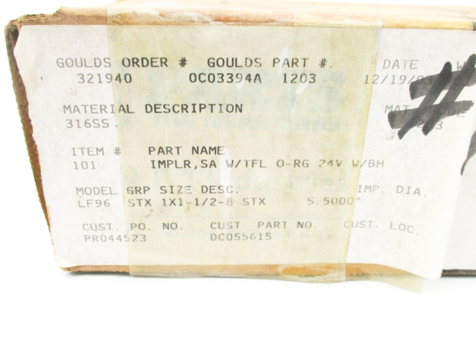 GOULDS 0C03394A 1203 NSMP