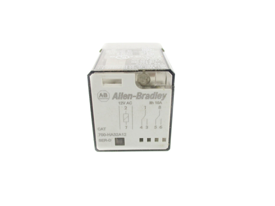 ALLEN BRADLEY 700-HA32A12 SER. D 12VAC 10A UNMP