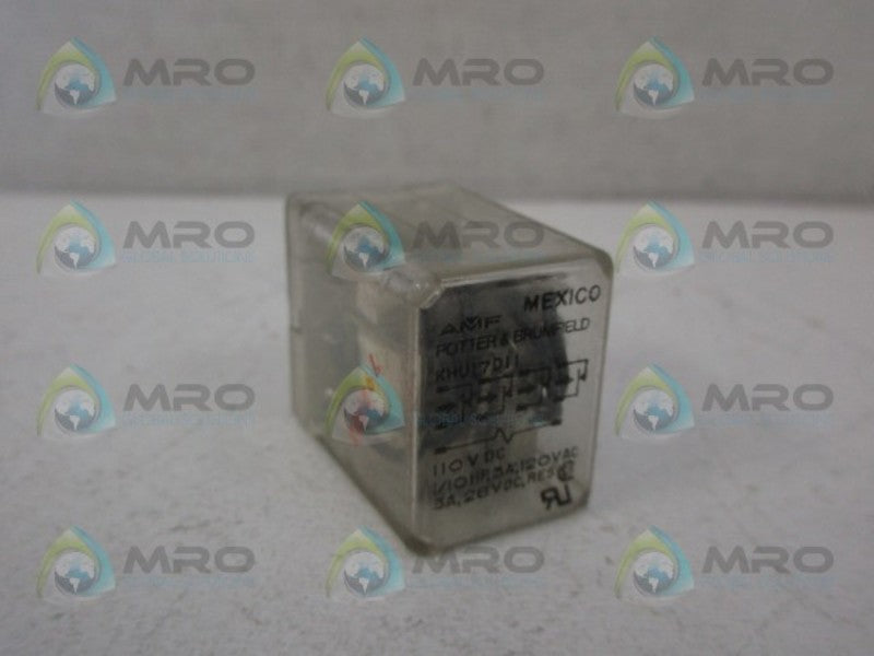 POTTER & BRUMFIELD KHU17D11 RELAY 110VDC UNMP