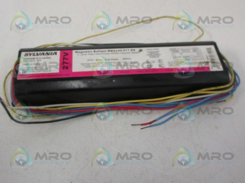 SYLVANIA MB2X40/277RS MAGNETIC BALLAST (AS PICTURED) NSNP