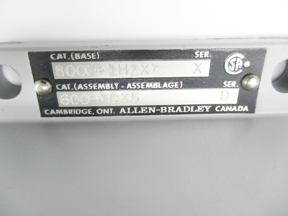 INDUSTRIAL SPARE PART 600-TCX5 SER. D 115-230VAC NSNP