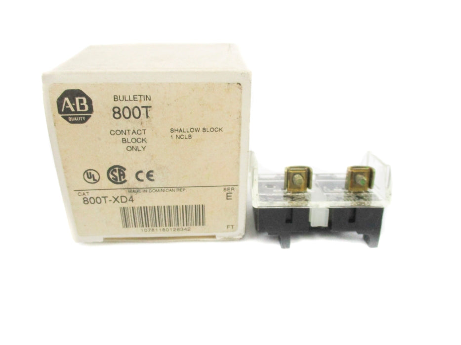 INDUSTRIAL SPARE PART 800T-XD4 SER. E (WH) NSMP