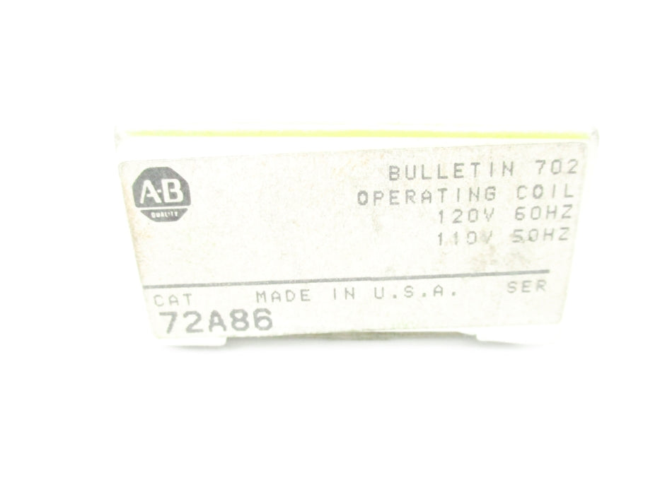INDUSTRIAL SPARE PART 72A86 110/120V (BK/YL) NSMP