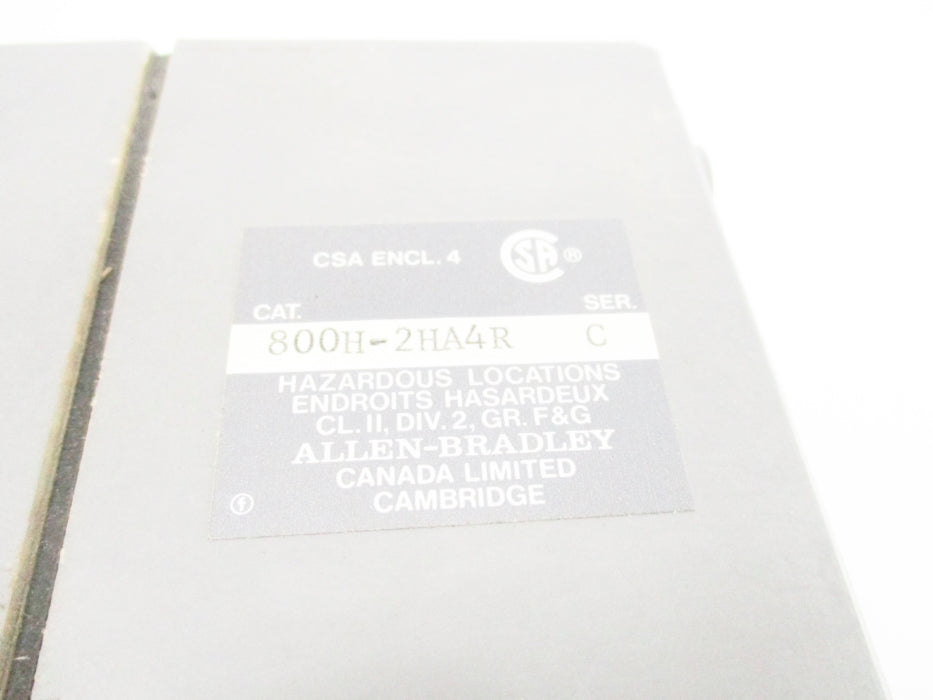 ALLEN BRADLEY 800H-2HA4R SER. C (AS PICTURED1) (BR/YL) NSMP