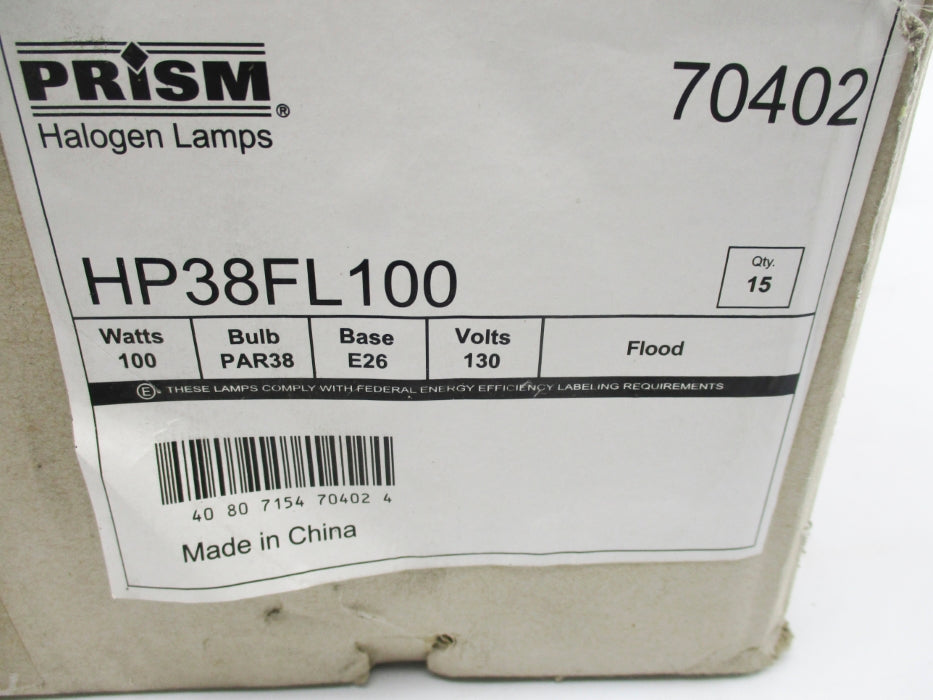 PRISM HP38FL100 70402 (PKG OF 15) NSMP