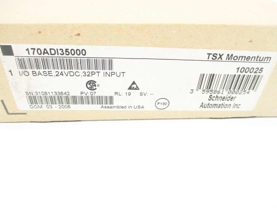 SCHNEIDER ELECTRIC 170ADI35000 24VDC NSFS