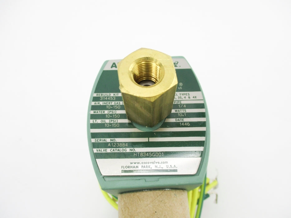 ASCO HT8345G001 110/120V 10-150PSI NSMP