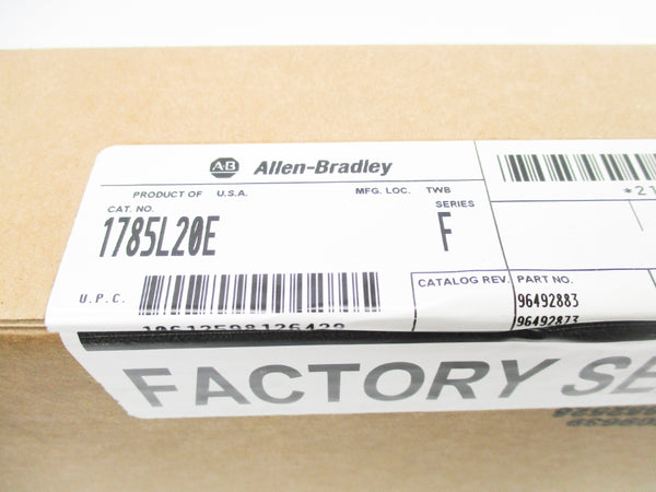 ALLEN BRADLEY 1785-L20E SER. F F/W A.2 DATE: 2012 NSFS