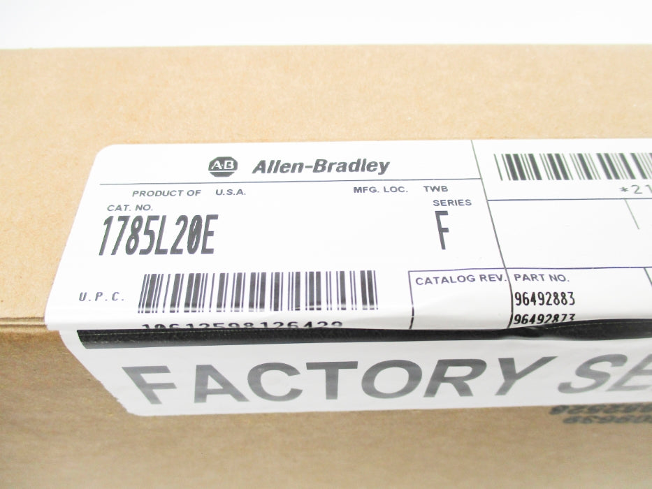 ALLEN BRADLEY 1785-L20E SER. F F/W A.2 DATE: 2012 NSFS
