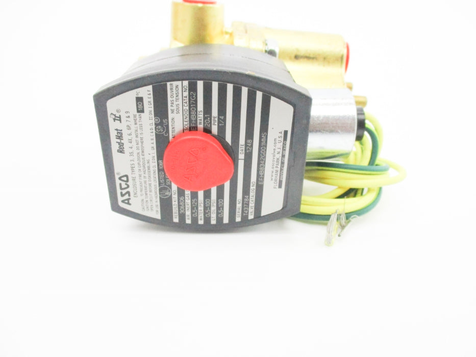 ASCO EFHB8342G001MMS 120V 0.5-100PSI 1/4" NSMP
