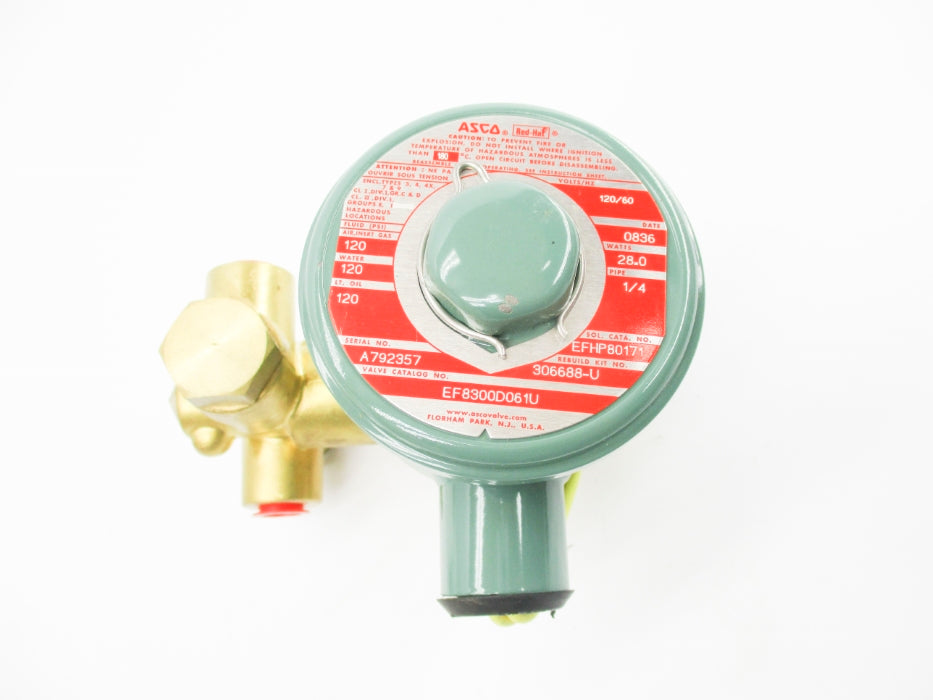 ASCO EF8300D061U 120V 120PSI 1/4" NSMP